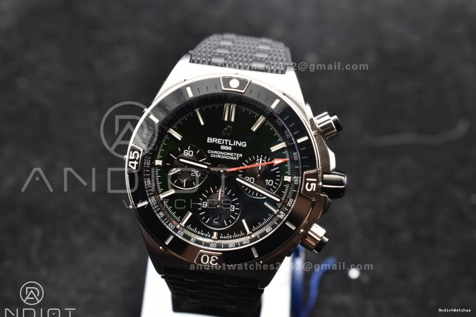 Chronomat Robber A Best Green Bracelet Dial Colorful 1:1 536 SS Edition BLSF B01 44mm On 0405